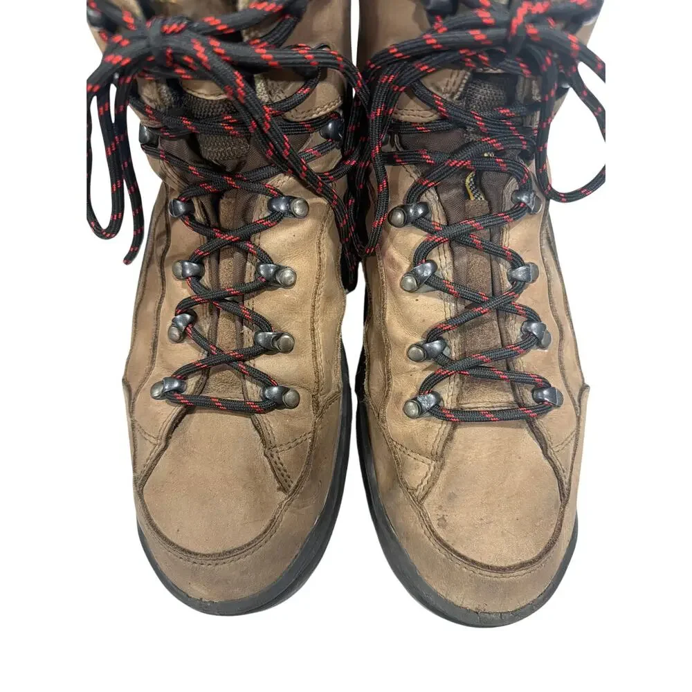 Lowa Men's Renegade Size 14 M GTX Mid hiking boots brown leather and black sole